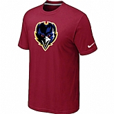 Baltimore Ravens Tean Logo T-Shirt Red,baseball caps,new era cap wholesale,wholesale hats