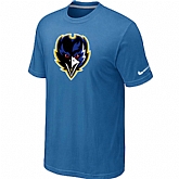 Baltimore Ravens Tean Logo T-Shirt light Blue,baseball caps,new era cap wholesale,wholesale hats