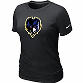 Baltimore Ravens Tean Logo Women's Black T-Shirt,baseball caps,new era cap wholesale,wholesale hats