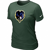 Baltimore Ravens Tean Logo Women's D.Green T-Shirt,baseball caps,new era cap wholesale,wholesale hats