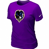 Baltimore Ravens Tean Logo Women's Purple T-Shirt,baseball caps,new era cap wholesale,wholesale hats