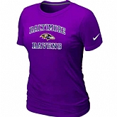 Baltimore Ravens Women's Heart & Soul Purple T-Shirt,baseball caps,new era cap wholesale,wholesale hats