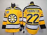Boston Bruins #22 Shawn Thornton Winter Classic Yellow Jerseys,baseball caps,new era cap wholesale,wholesale hats