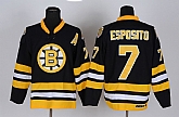 Boston Bruins #7 Esposito A Patch Black Jerseys,baseball caps,new era cap wholesale,wholesale hats