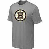 Boston Bruins Big & Tall Logo L.Grey T-Shirt,baseball caps,new era cap wholesale,wholesale hats