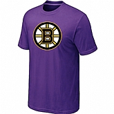 Boston Bruins Big & Tall Logo Purple T-Shirt,baseball caps,new era cap wholesale,wholesale hats
