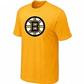 Boston Bruins Big & Tall Logo Yellow T-Shirt,baseball caps,new era cap wholesale,wholesale hats