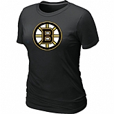 Boston Bruins Big & Tall Women's Logo Black T-Shirt,baseball caps,new era cap wholesale,wholesale hats