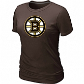 Boston Bruins Big & Tall Women's Logo Brown T-Shirt,baseball caps,new era cap wholesale,wholesale hats