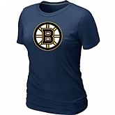 Boston Bruins Big & Tall Women's Logo D.Blue T-Shirt,baseball caps,new era cap wholesale,wholesale hats