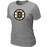 Boston Bruins Big & Tall Women's Logo L.Grey T-Shirt,baseball caps,new era cap wholesale,wholesale hats