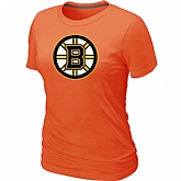 Boston Bruins Big & Tall Women's Logo Orange T-Shirt,baseball caps,new era cap wholesale,wholesale hats