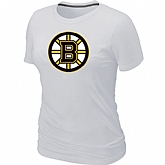 Boston Bruins Big & Tall Women's Logo White T-Shirt,baseball caps,new era cap wholesale,wholesale hats