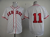 Boston Red Sox #11 Authentic 1936 Buchholz Clay The Clock White Jerseys,baseball caps,new era cap wholesale,wholesale hats