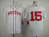 Boston Red Sox #15 Dustin Pedroia 2014 White Jerseys,baseball caps,new era cap wholesale,wholesale hats