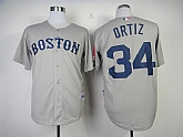 Boston Red Sox #34 David Ortiz 2013 Grey Jerseys,baseball caps,new era cap wholesale,wholesale hats