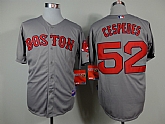 Boston Red Sox #52 Yoenis Cespedes 2014 Gray Jerseys,baseball caps,new era cap wholesale,wholesale hats