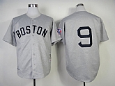 Boston Red Sox #9 Ted Williams 1939 Gray Wollens Throwback Jerseys,baseball caps,new era cap wholesale,wholesale hats