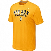 Boston Red Sox 2014 Home Practice T-Shirt - Yellow,baseball caps,new era cap wholesale,wholesale hats