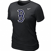 Boston Red Sox Heathered Nike Black Blended Women's T-Shirt,baseball caps,new era cap wholesale,wholesale hats