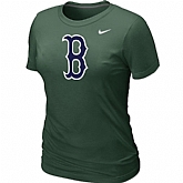Boston Red Sox Heathered Nike D.Green Blended Women's T-Shirt,baseball caps,new era cap wholesale,wholesale hats