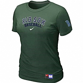 Boston Red Sox Nike Women's D.Green Short Sleeve Practice T-Shirt,baseball caps,new era cap wholesale,wholesale hats