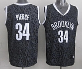 Brooklyn Nets #34 Paul Pierce Black Leopard Print Fashion Jerseys,baseball caps,new era cap wholesale,wholesale hats