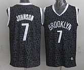 Brooklyn Nets #7 Joe Johnson Black Leopard Print Fashion Jerseys,baseball caps,new era cap wholesale,wholesale hats