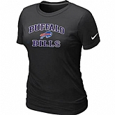 Buffalo Bills Women's Heart & Soul Black T-Shirt,baseball caps,new era cap wholesale,wholesale hats
