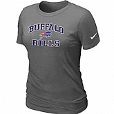 Buffalo Bills Women's Heart & Soul D.Grey T-Shirt,baseball caps,new era cap wholesale,wholesale hats