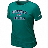 Buffalo Bills Women's Heart & Soul L.Green T-Shirt,baseball caps,new era cap wholesale,wholesale hats