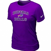Buffalo Bills Women's Heart & Soul Purple T-Shirt,baseball caps,new era cap wholesale,wholesale hats