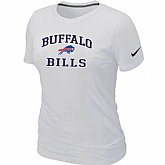 Buffalo Bills Women's Heart & Soul White T-Shirt,baseball caps,new era cap wholesale,wholesale hats
