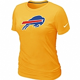Buffalo Bills Yellow Women's Logo T-Shirt,baseball caps,new era cap wholesale,wholesale hats