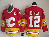 Calgary Flames #12 Jarome Iginla CCM Throwback Red Third Jerseys,baseball caps,new era cap wholesale,wholesale hats