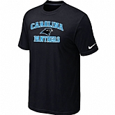 Carolina Panthers Heart & Soul Black T-Shirt,baseball caps,new era cap wholesale,wholesale hats