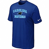 Carolina Panthers Heart & Soul Blue T-Shirt,baseball caps,new era cap wholesale,wholesale hats