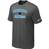 Carolina Panthers Heart & Soul Dark grey T-Shirt,baseball caps,new era cap wholesale,wholesale hats