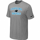 Carolina Panthers Heart & Soul Light grey T-Shirt,baseball caps,new era cap wholesale,wholesale hats
