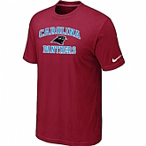 Carolina Panthers Heart & Soul Red T-Shirt,baseball caps,new era cap wholesale,wholesale hats