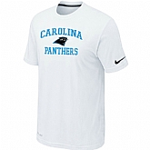 Carolina Panthers Heart & Soul White T-Shirt,baseball caps,new era cap wholesale,wholesale hats