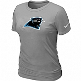 Carolina Panthers L.Grey Women's Logo T-Shirt,baseball caps,new era cap wholesale,wholesale hats