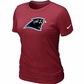 Carolina Panthers Red Women's Logo T-Shirt,baseball caps,new era cap wholesale,wholesale hats