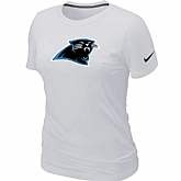 Carolina Panthers White Women's Logo T-Shirt,baseball caps,new era cap wholesale,wholesale hats