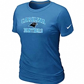 Carolina Panthers Women's Heart & Soul L.blue T-Shirt,baseball caps,new era cap wholesale,wholesale hats