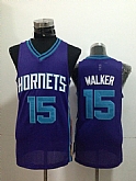 Charlotte Hornets #15 Walker Purple Throwback Swingman Jerseys,baseball caps,new era cap wholesale,wholesale hats