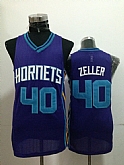 Charlotte Hornets #40 Zeller Purple Throwback Swingman Jerseys,baseball caps,new era cap wholesale,wholesale hats