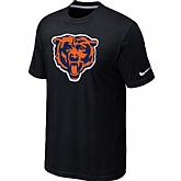 Chicago Bears Black Tean Logo T-Shirt,baseball caps,new era cap wholesale,wholesale hats