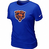 Chicago Bears Black Tean Logo Women's Blue T-Shirt,baseball caps,new era cap wholesale,wholesale hats