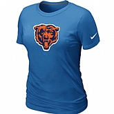 Chicago Bears Black Tean Logo Women's L.blue T-Shirt,baseball caps,new era cap wholesale,wholesale hats